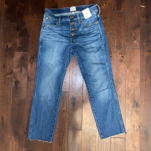 J Crew Vintage Straight Jeans in Big Sky Wash, brand new with tags